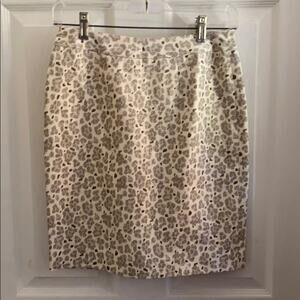 Ann Taylor LOFT 00P NWT animal print skirt